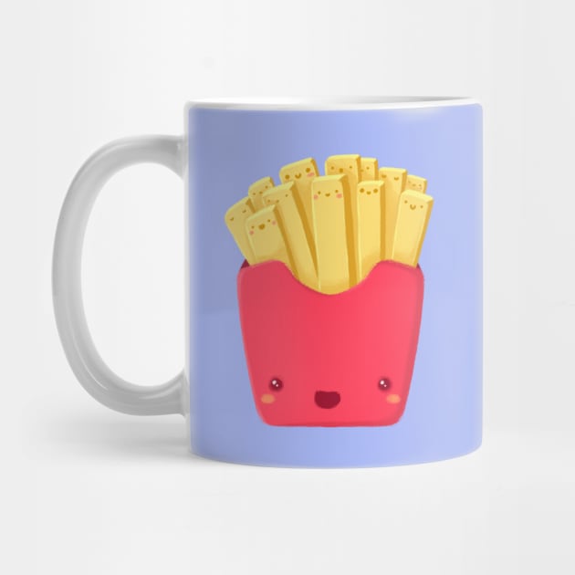 Super Cute French Fries - Kawaii French Fries by perdita00